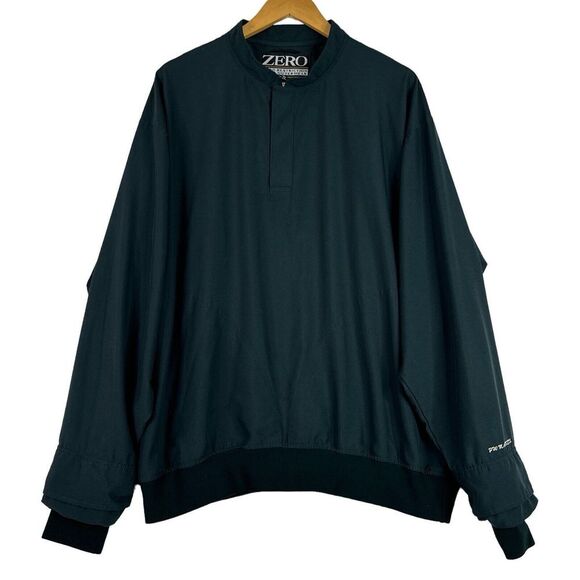 Zero Restriction Golf Outerwear Mens Jacket Large Green Long Sleeve 1/4 Snaps - Picture 1 of 13